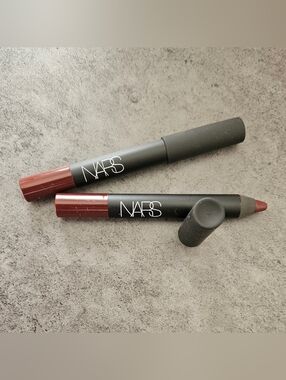 2 Full Size Nars SPIKED Velvet Matte Lip Lipstick Pencil .08 oz each NWOB!